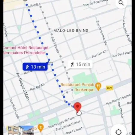 Le Mini Voltaire A 900 M De La De Malo-les-bains * Dunkierka